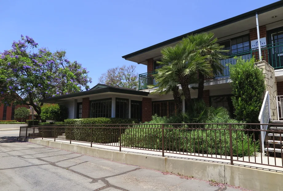 Krutav Patel DDS office exterior at 326 N. Indian Hill Blvd, Claremont Village